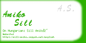 aniko sill business card